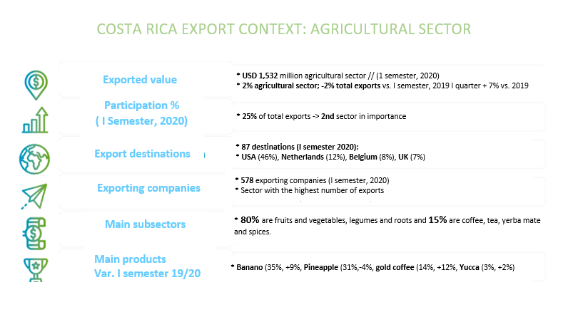 Costa Rican exports context