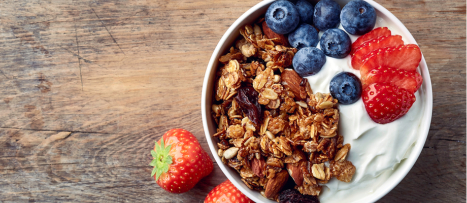 Bowl de yogurt con granola